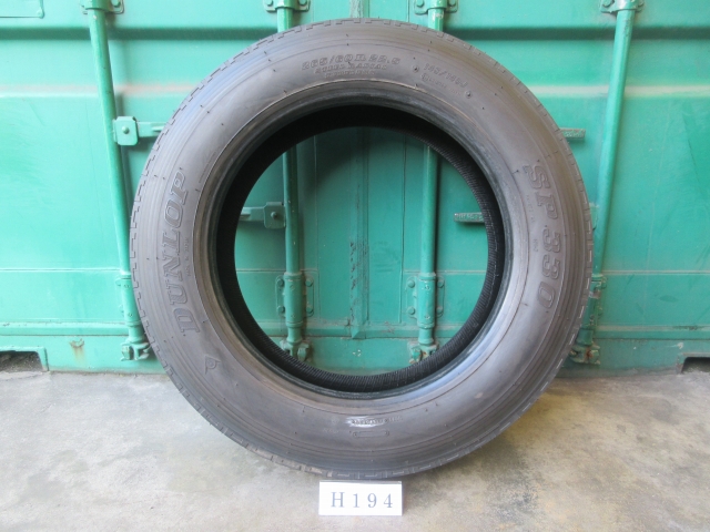 ☆イボ付き! 265/60R22.5 DUNLOP 在庫13本 屋内保管品 H194☆の画像