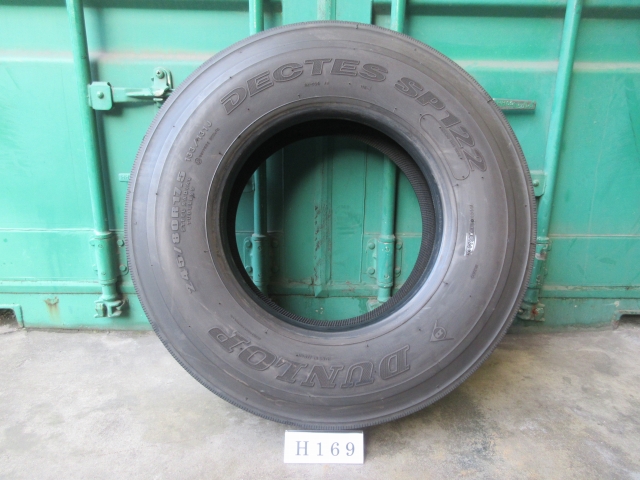 ☆ 245/80R17.5 DUNLOP 在庫1本 屋内保管品 H169☆の画像
