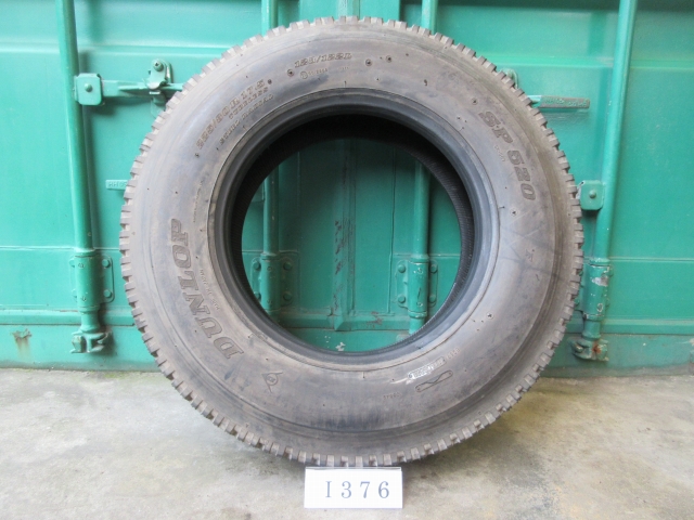 イボ付き! 225/80R17.5 DUNLOP 在庫1本 屋内保管品 I376☆の画像