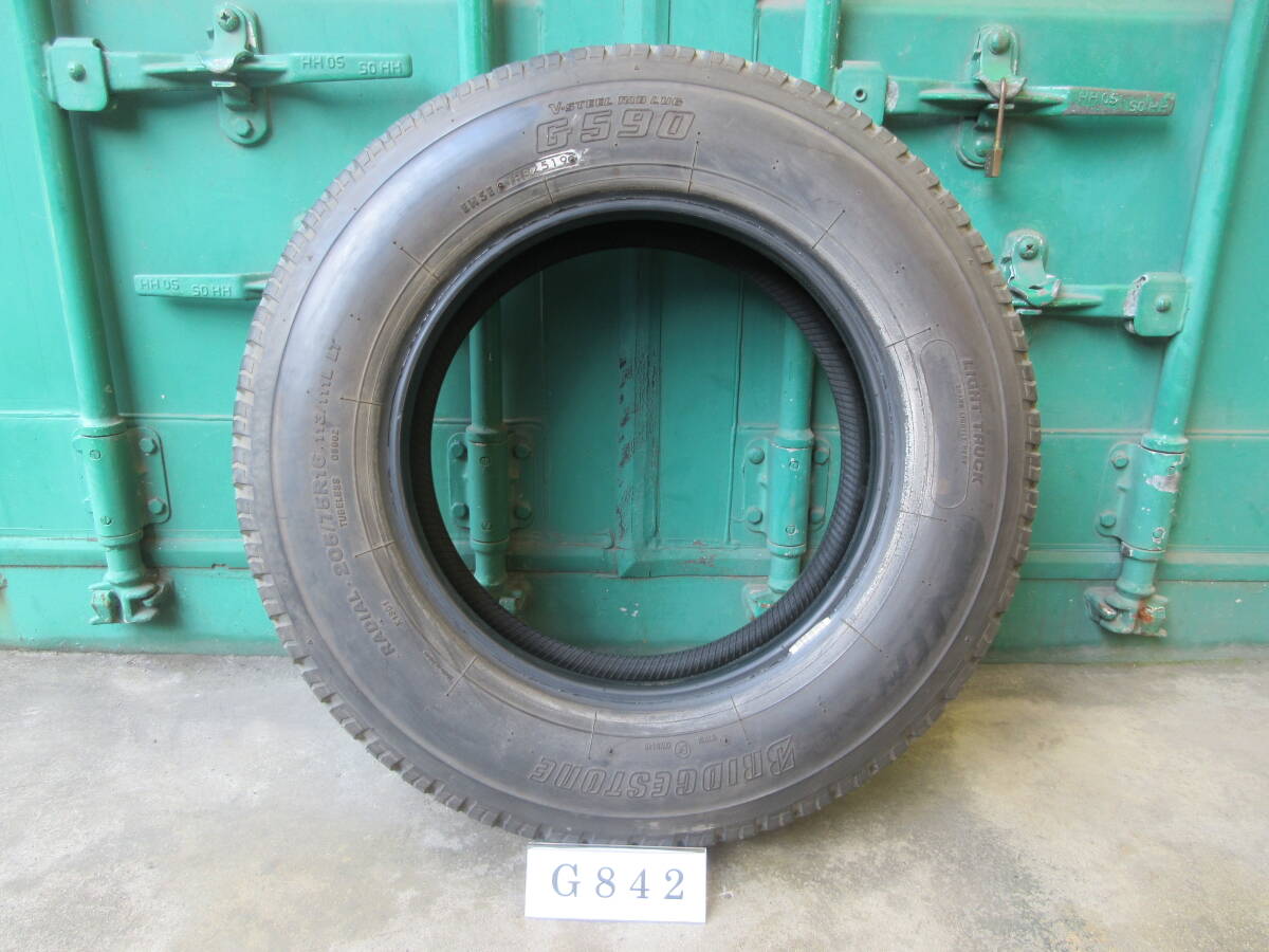 ☆イボ付き! 205/75R16 ブリヂストン 在庫1本 屋内保管品 G842☆の画像