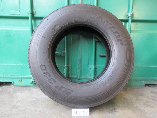 ☆イボ付き! 275/80R22.5 DUNLOP 2本セット 屋内保管品 H773 ☆の画像