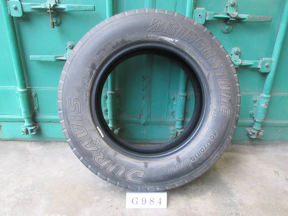 ☆205/70R16 ブリヂストン 在庫1本 屋内保管品 G984☆の画像