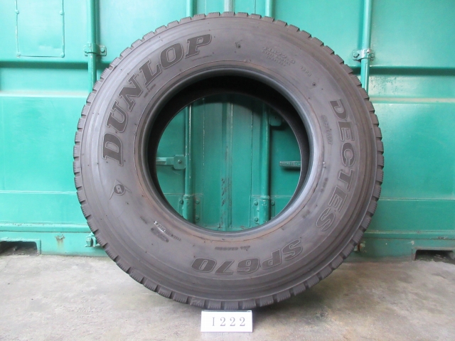 ☆11R22.5 DUNLOP 在庫2本 屋内保管品I222☆の画像